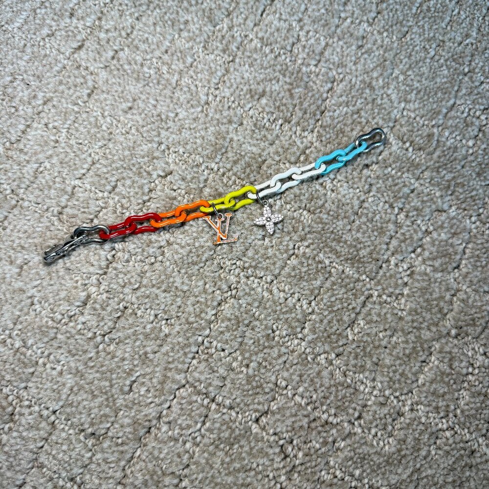 Rainbow Chain Link Bracelet | Designer Inspired